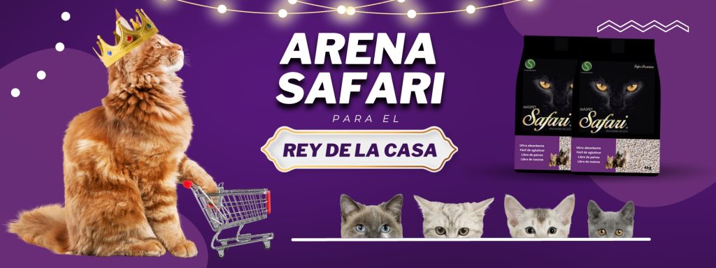 Arena Safari para el rey de la casa